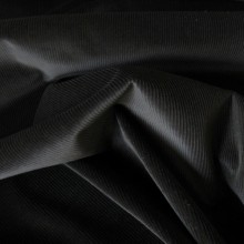 Black Cotton Corduroy fabric 