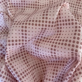 Cotton Jersey Nude polka dots