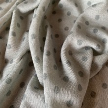  Viscose Jersey fabric Grey Polka dots