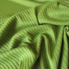Pistachio Green Stretch Viscose Rib Knit