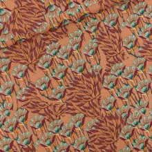 Remnant Gilly Flowers Viscose Rayon 95 cm x 140 cm 