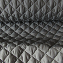 Remnant Quilted fabric double face Grey mud 50 cm x 148 cm