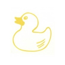Iron-on patch yellow duck